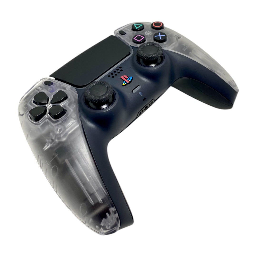 PS2 Transparent ICE Retro x NEW DualSense Playstation 5 PS5 Custom Controller