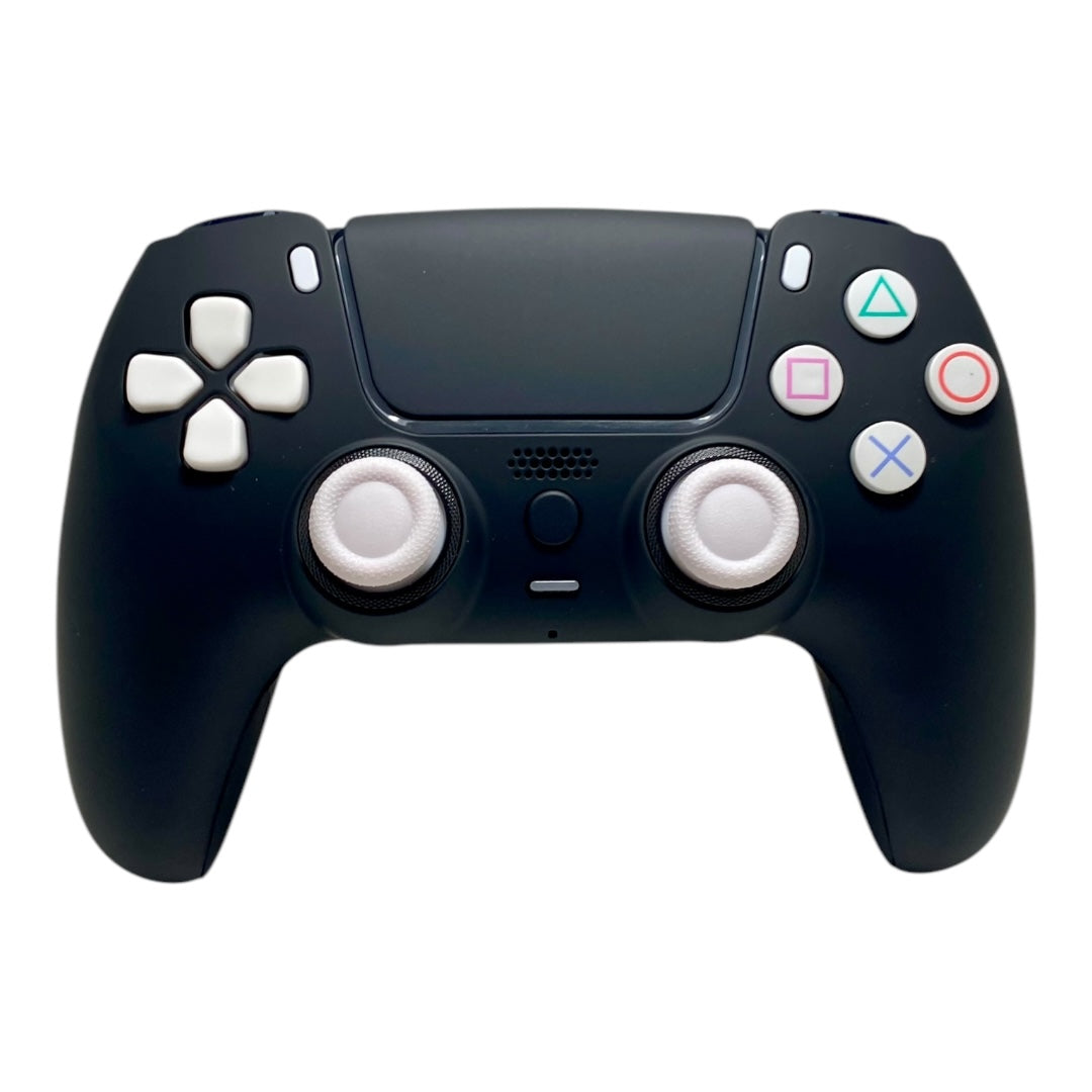 Atomic Black Bombshell Retro Sony x PlayStation 5 DualSense PS5 Controller +Grips