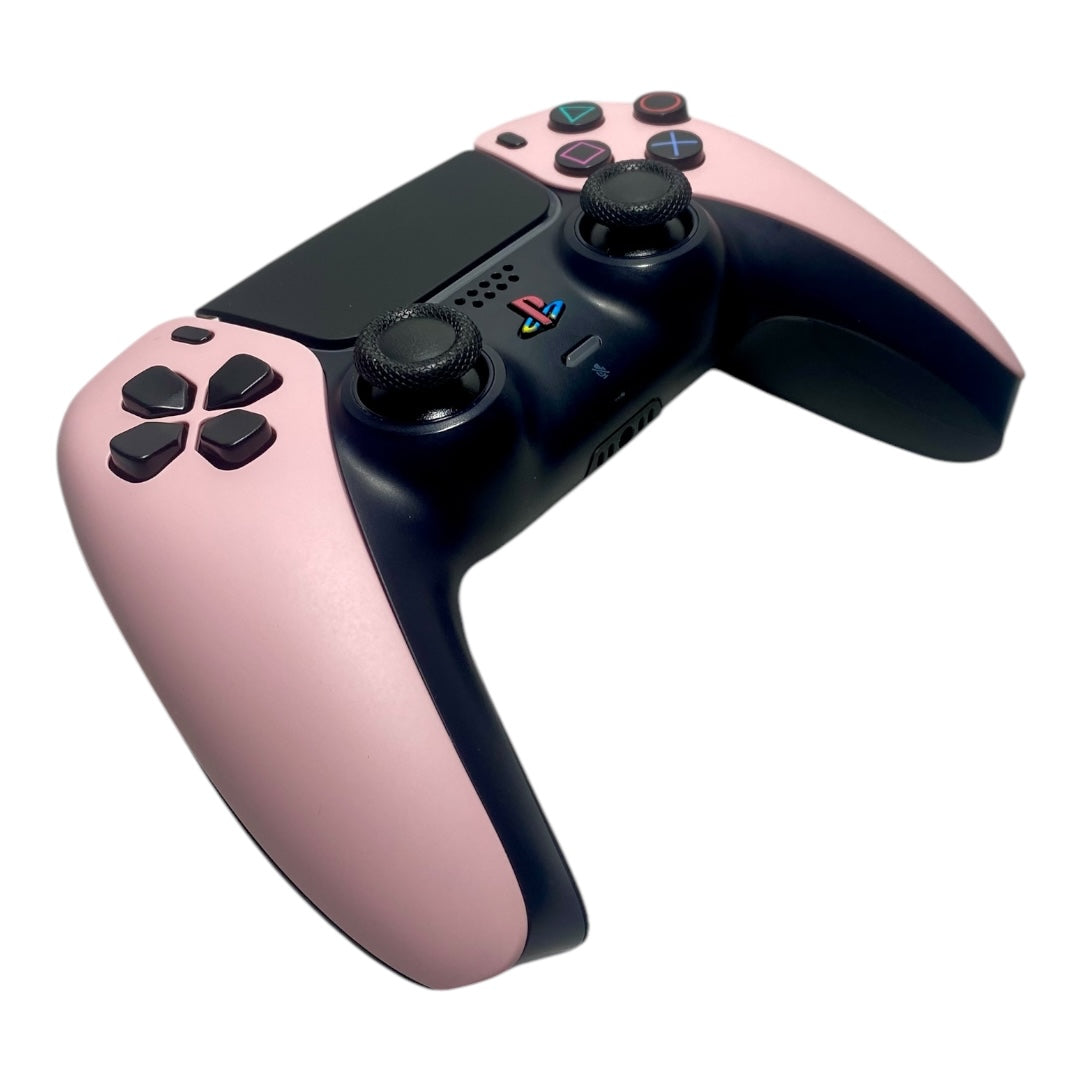 Sakura Pink Black PS5 Controller x Sony PlayStation 5 DualSense PC Custom Luna Design