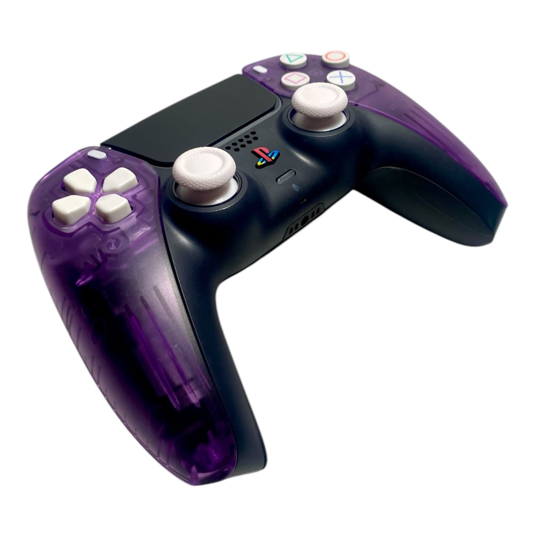 Atomic Purple ICE Retro x NEW DualSense Playstation 5 PS5 Custom Controller +Grips