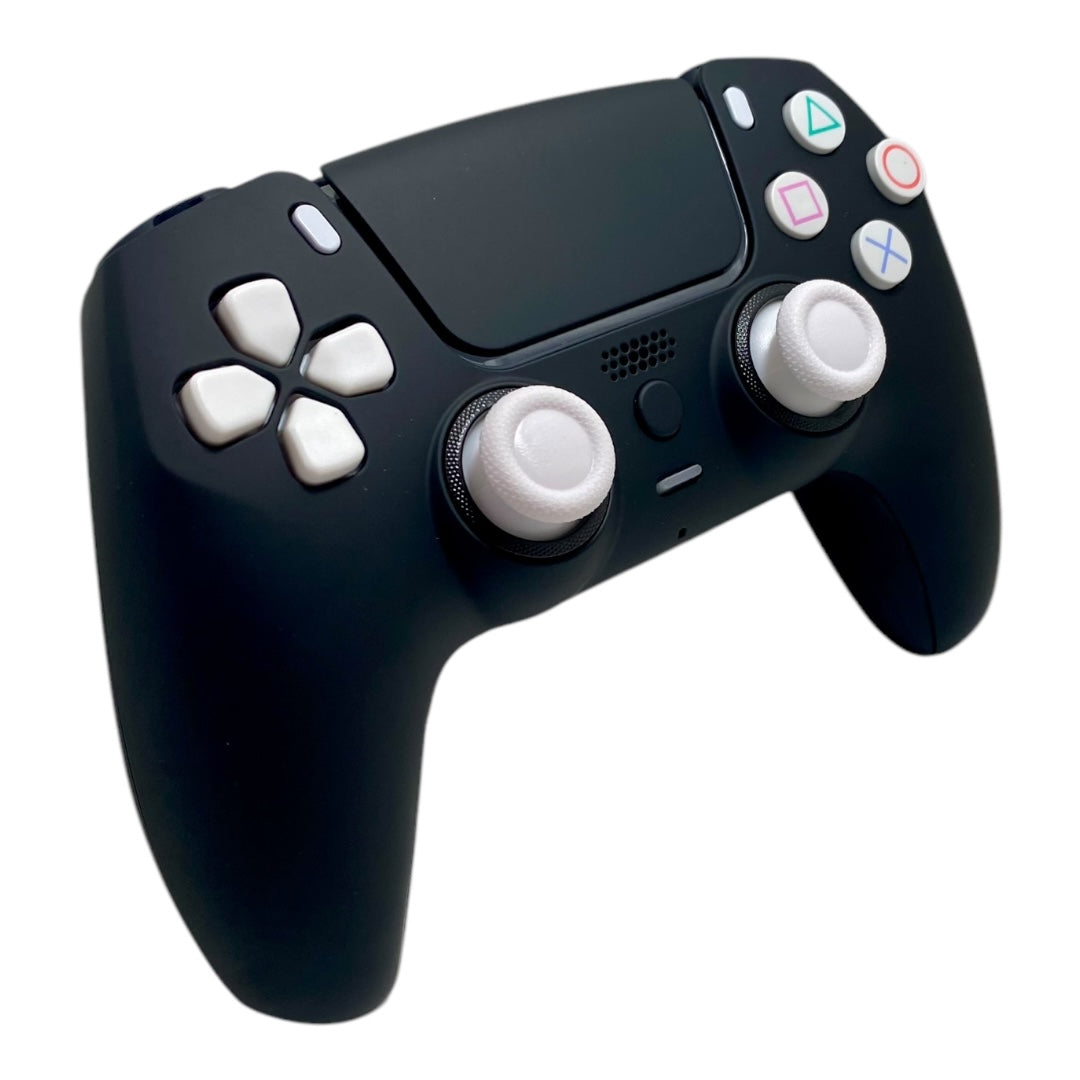 Atomic Black Bombshell Retro Sony x PlayStation 5 DualSense PS5 Controller +Grips