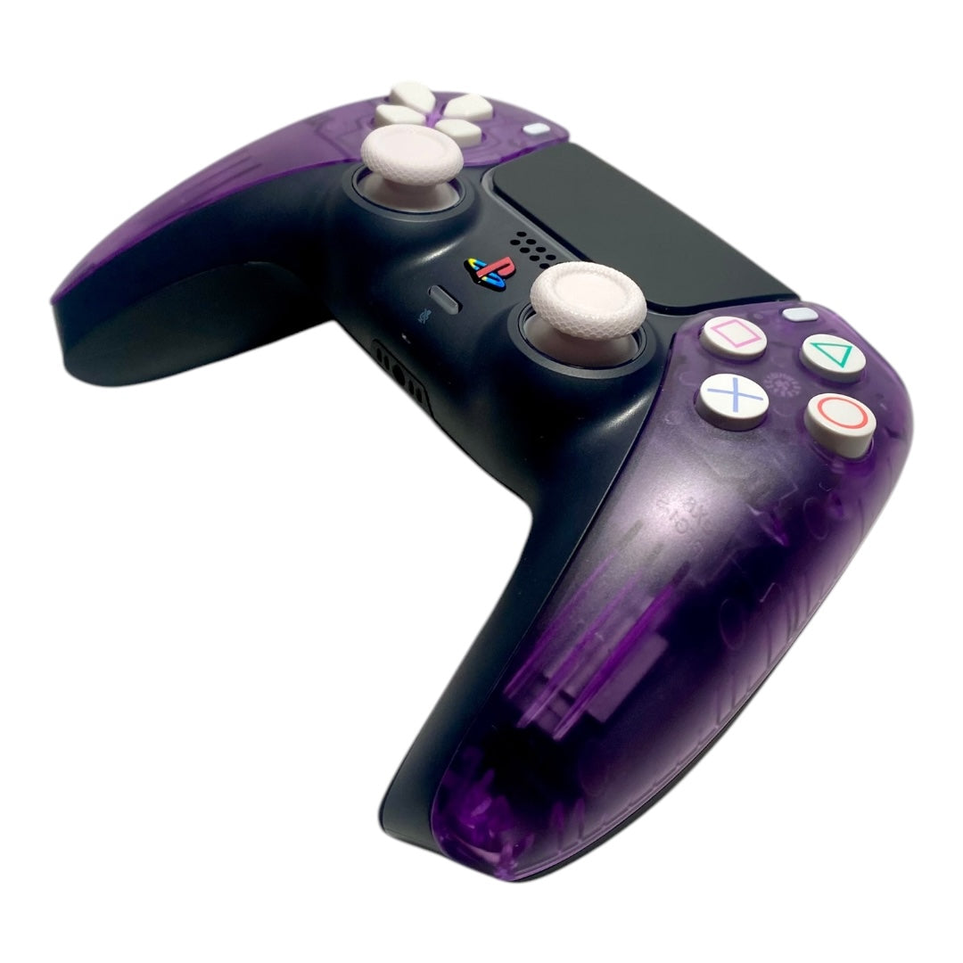 Atomic Purple ICE Retro x NEW DualSense Playstation 5 PS5 Custom Controller +Grips