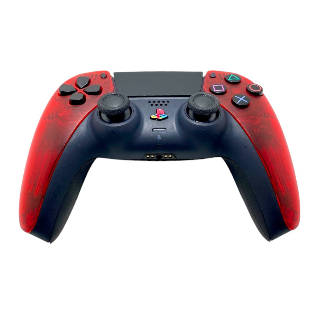 Transparent Red x NEW DualSense Playstation 5 PS5 Custom Controller + Free Grips