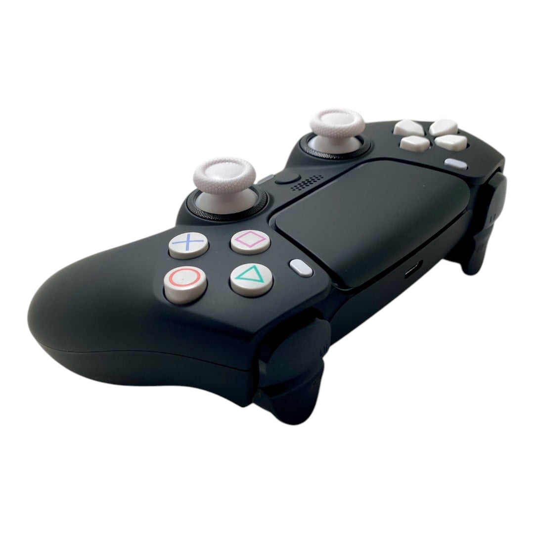 Atomic Black Bombshell Retro Sony x PlayStation 5 DualSense PS5 Controller +Grips