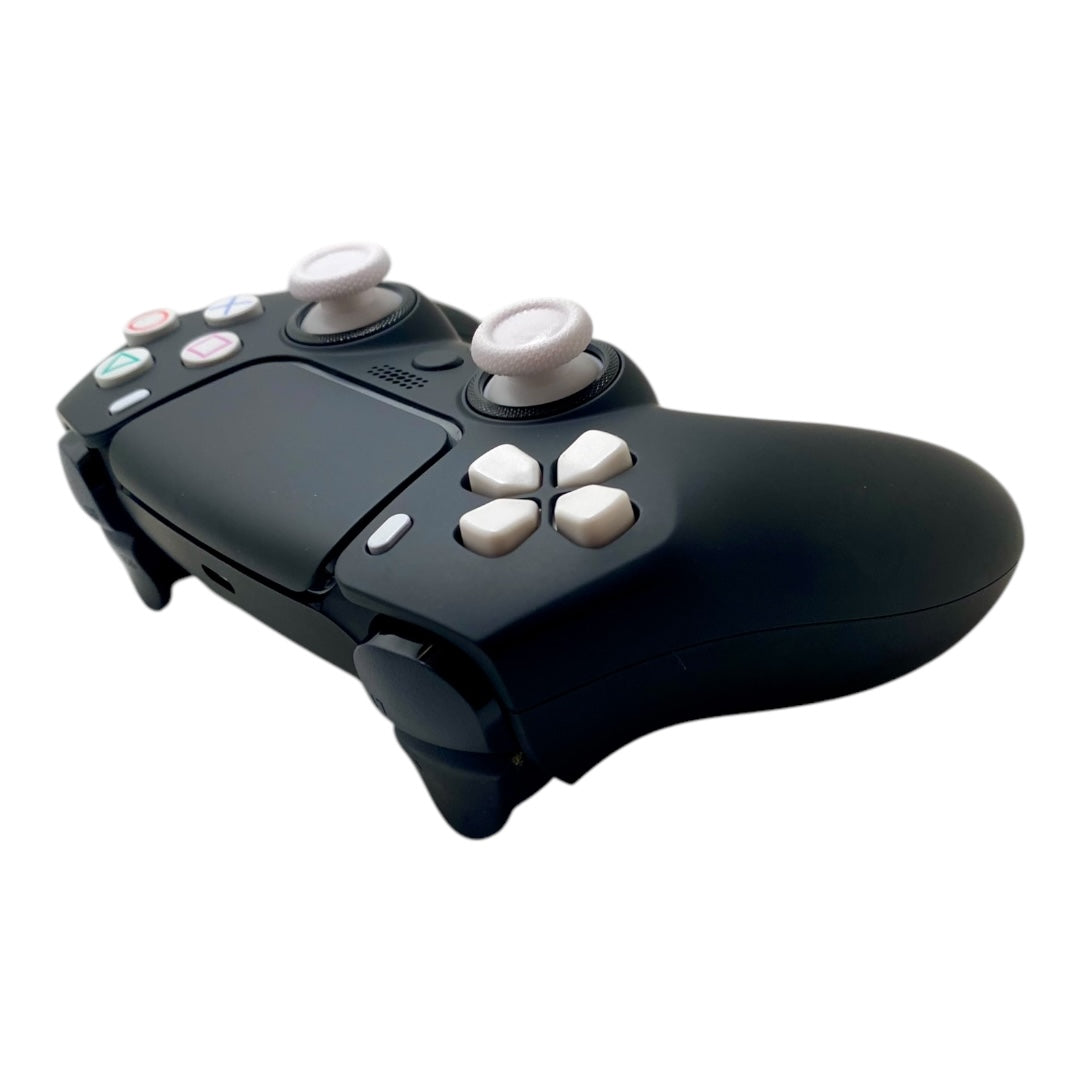 Atomic Black Bombshell Retro Sony x PlayStation 5 DualSense PS5 Controller +Grips