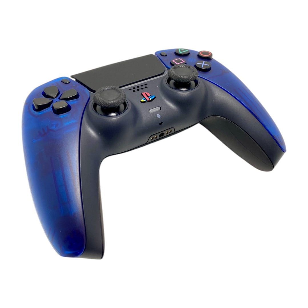 PS2 Transparent Blue Retro x NEW DualSense Playstation 5 PS5 Custom Controller