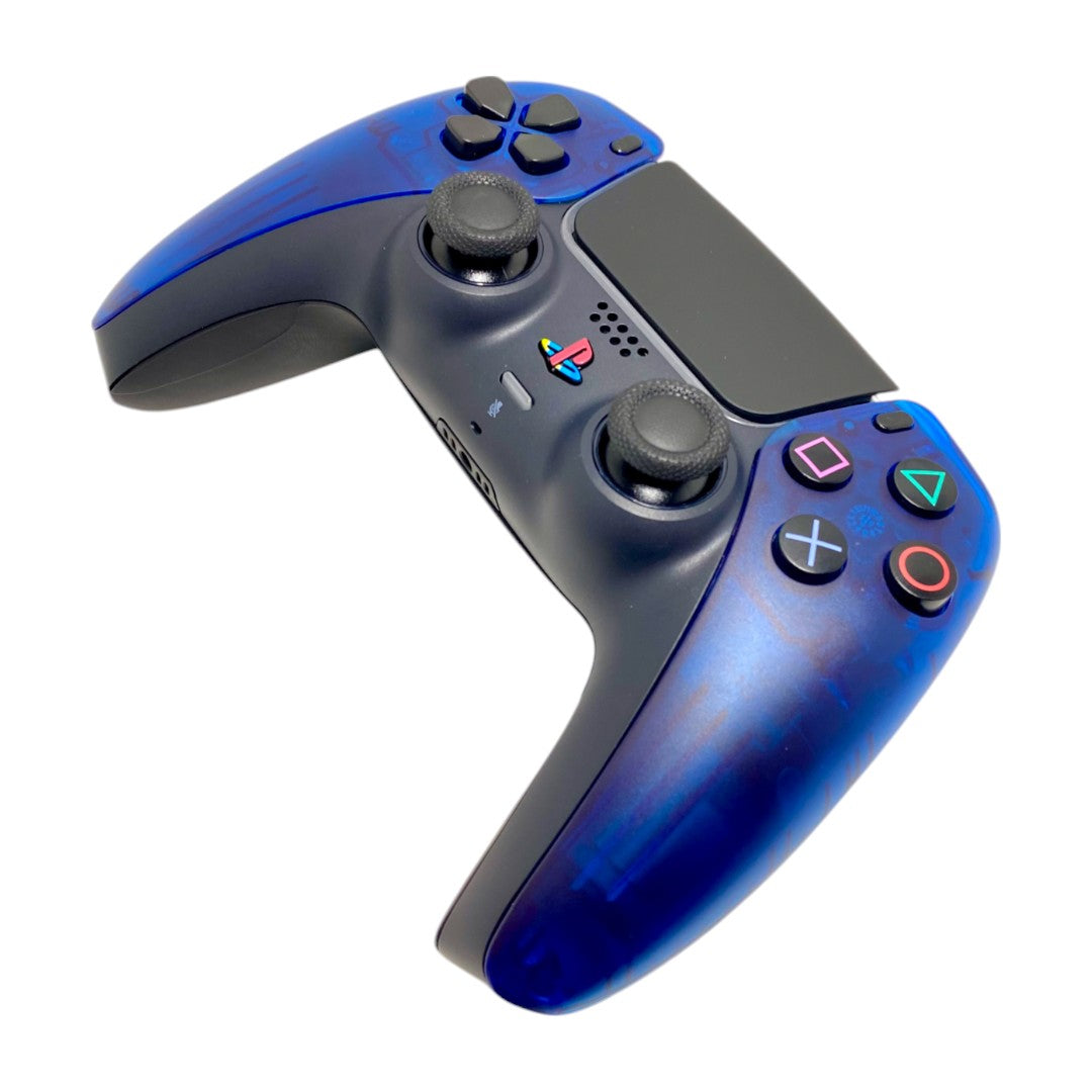 PS2 Transparent Blue Retro x NEW DualSense Playstation 5 PS5 Custom Controller
