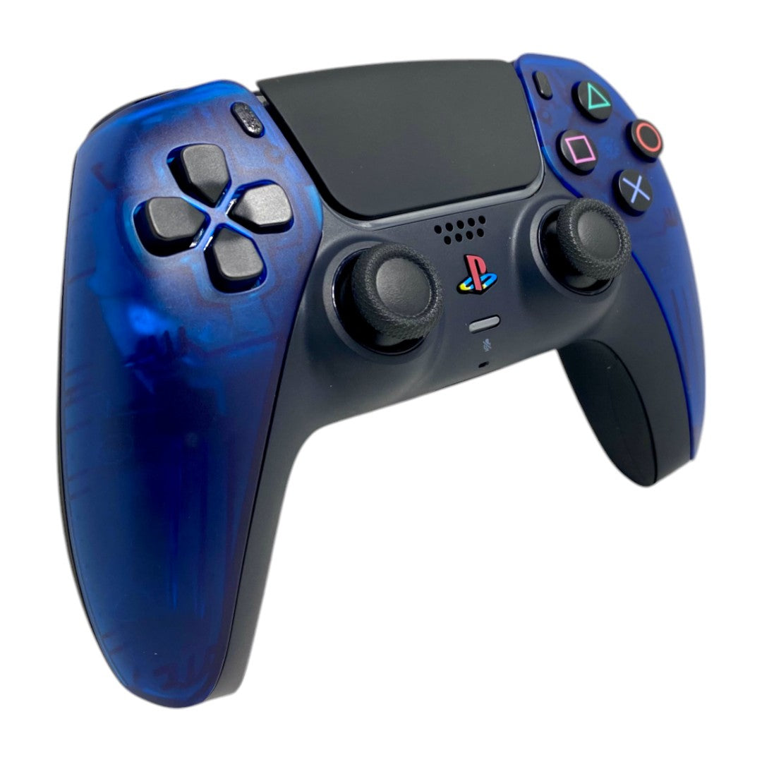 PS2 Transparent Blue Retro x NEW DualSense Playstation 5 PS5 Custom Controller