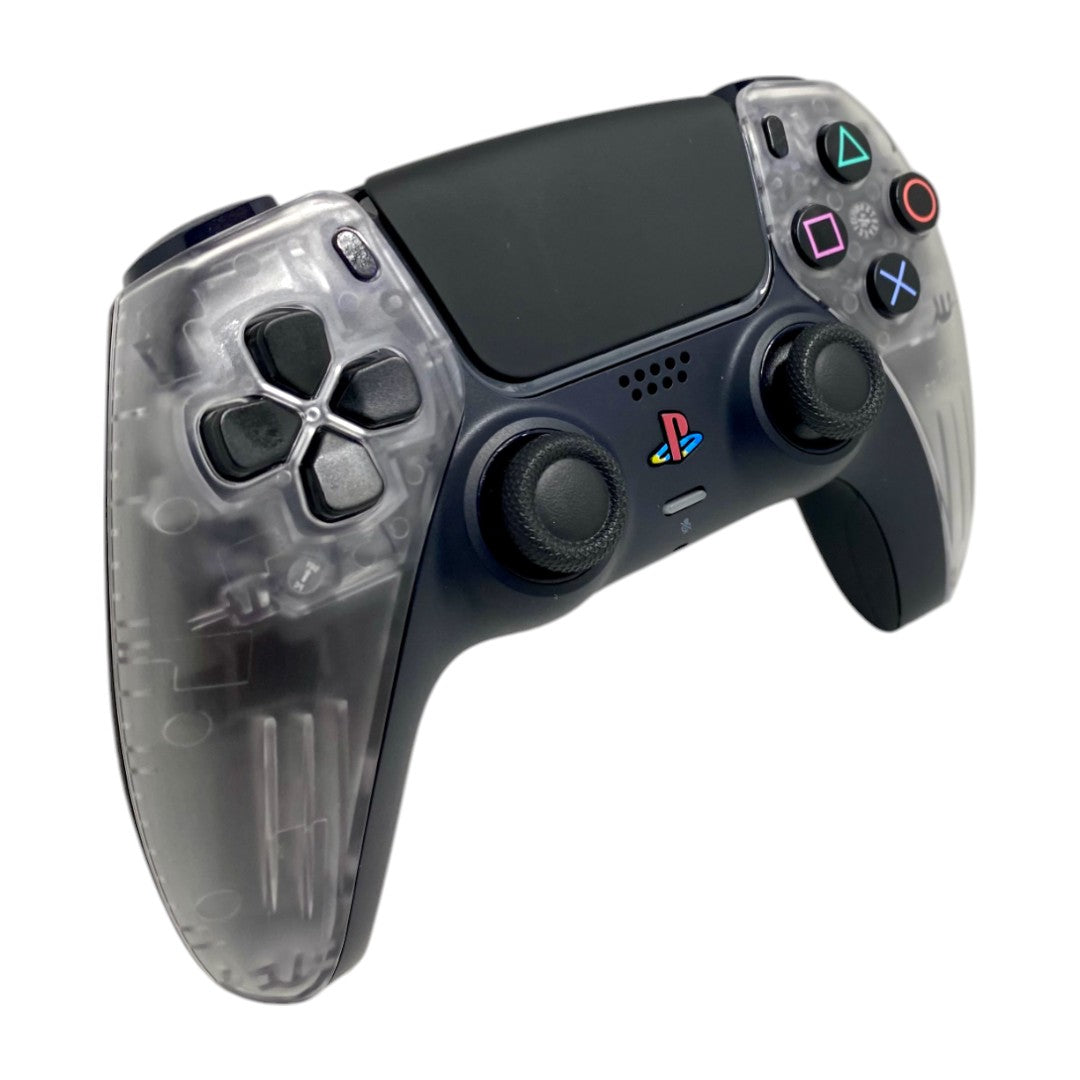 PS2 Transparent ICE Retro x NEW DualSense Playstation 5 PS5 Custom Controller