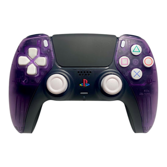 Atomic Purple ICE Retro x NEW DualSense Playstation 5 PS5 Custom Controller +Grips